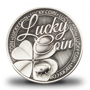 Geluksmunt+ sleutelhanger Lucky Coin