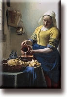 Koelkast magneet Vermeer, het melkmeisje