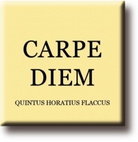 Koelkast magneet  Horatius, Carpe Diem