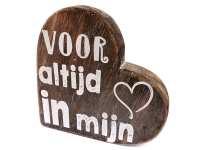 1306 teksthart hout m 15cm voor altijd naturel