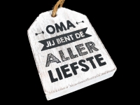 1688 hanger label 9cm oma allerliefste naturel