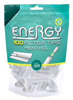 Energy menthol filters tips zak a 100st