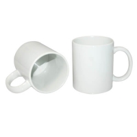 Beker-mok WIT met eigen bedrukking
