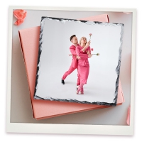 Foto op GRANIET/LEISTEEN VIERKANT van je dierbaarste foto